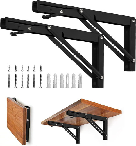 Folding shelf brackets inch - folding, brackets,