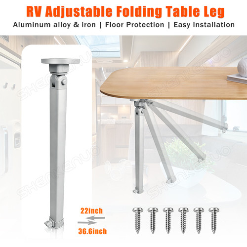 Foldable table support leg - foldable, for