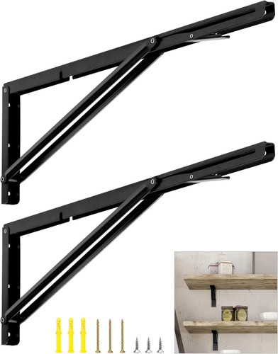 Folding shelf brackets - folding,