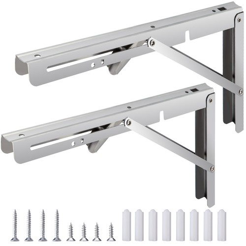 Folding shelf bracket - 8"-20",