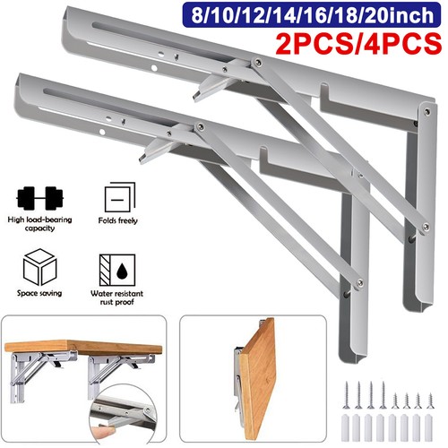 Folding shelf brackets - folding,